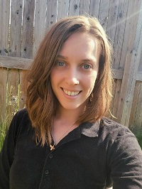 A profile photograph of Molly Frost